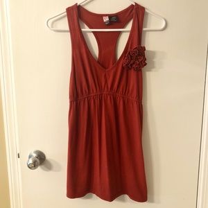 Love On A Hanger Flower Applique Tank Top Sz XS